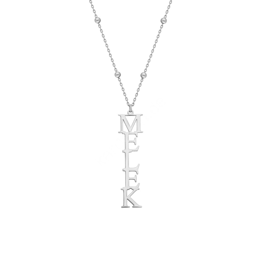 Vintage Senkrechte Namenskette (7143727562797)