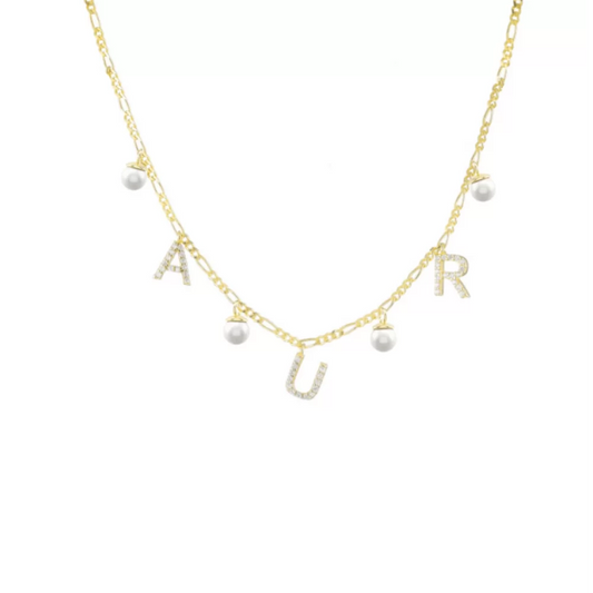 Pearl Chocker Zirkonia Halskette