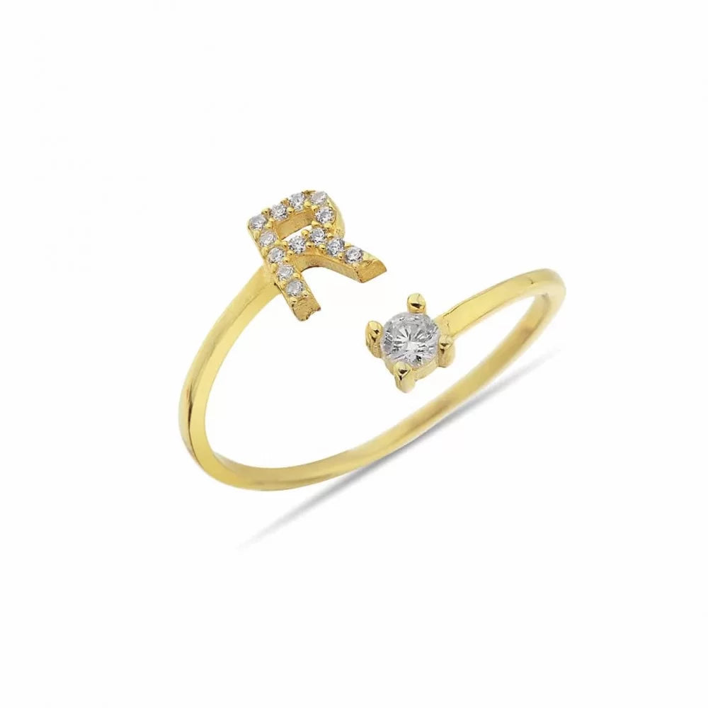 Letter Diamond Ring